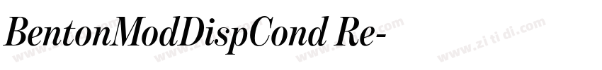 BentonModDispCond Re字体转换